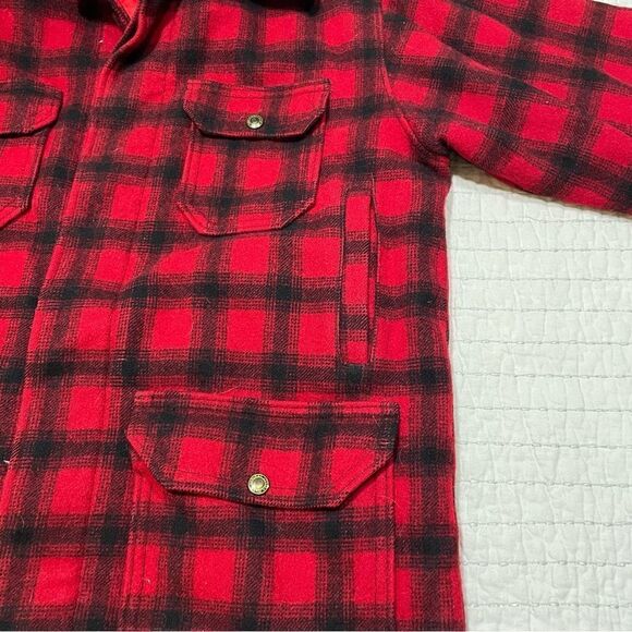 Woolrich Adult Size 40 Coat Flannel Lined Outdoor Wool Blend Coat - Picture 9 of 10